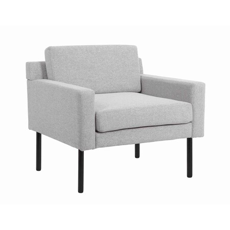 Boss Office Products Contemporary Lounge Chair in Gray Fabric BR8001-GY
